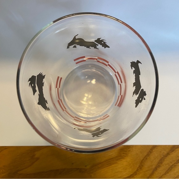 Vintage Scotty Scottie Juice Glass red black checkers - Picture 6 of 6